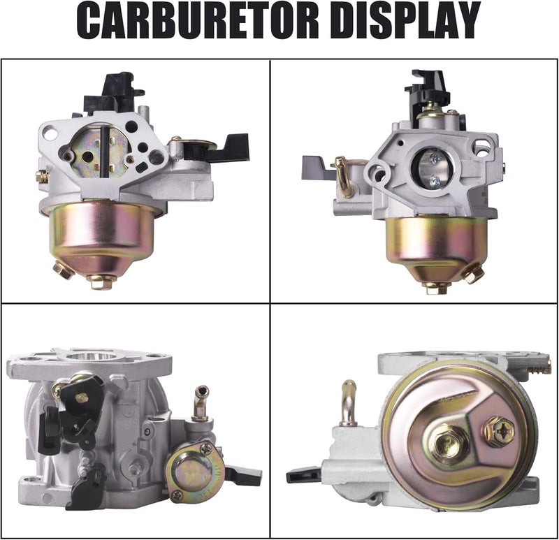 MRELC Predator Carburetor Air Filter Adapter Jet Kit for Predator 301cc 420cc 13hp 15hp GX340 GX390 389cc Mini Bike Parts Go Kart Golf Cart Mud Boats Lawnmower Pressure Washer(Black) - Image 2